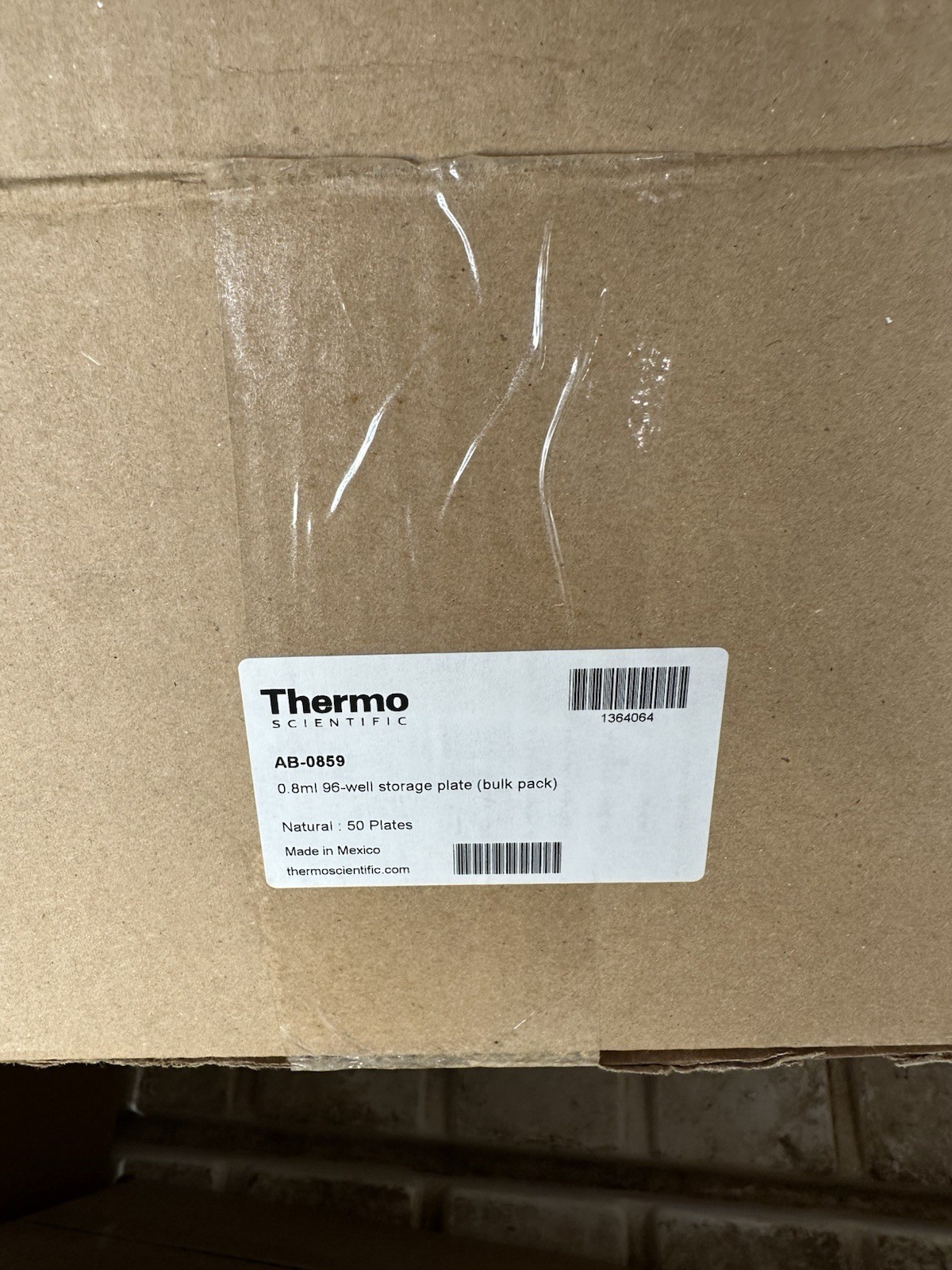 Thermo Scientific AB-0859 0.8 ml, 96 Well Storage Plates (Case of 50)