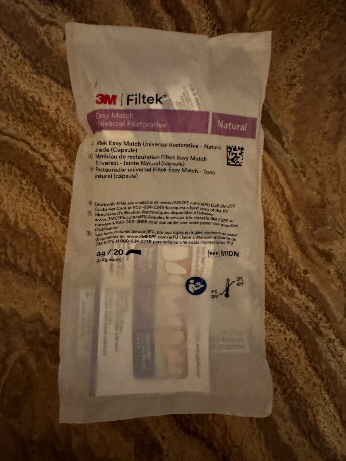 3M Filtek Easy Match Universal Restorative 4gm Capsule Natural USA