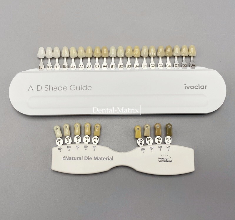 Ivoclar Vivadent Dental Teeth Bleaching Shade Guide ND 9 A-D 20 IPS Natural Die
