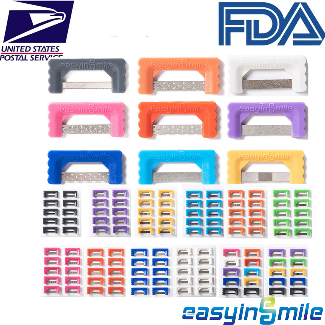 Orthodoncia Dental IPR IR Polish Strips Interproximal Reduction Serrated Saw Tip