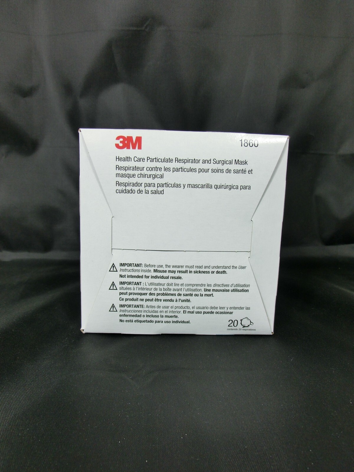 3M™ 1860 N95 Adult Face Mask Particulate Respirator – QTY 120