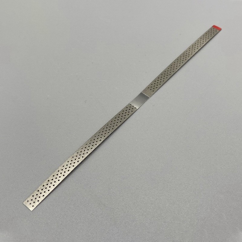 10 Dental Saw Diamond Polishing Finishing Strips Orthodontic IPR Strip With Hole