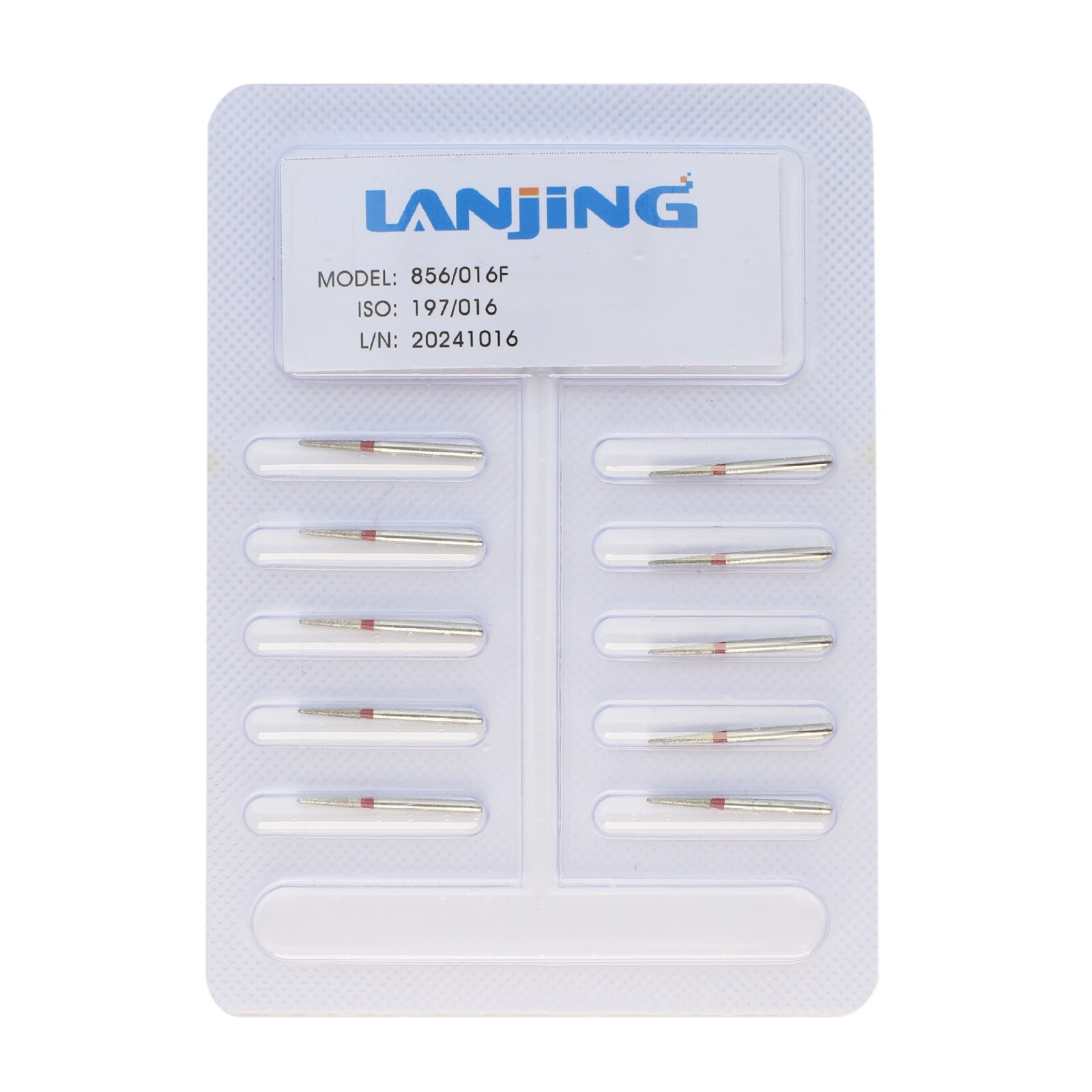 Dental Burs Diamond FG 856/016F Round End Taper Fine Grit High Speed Burr