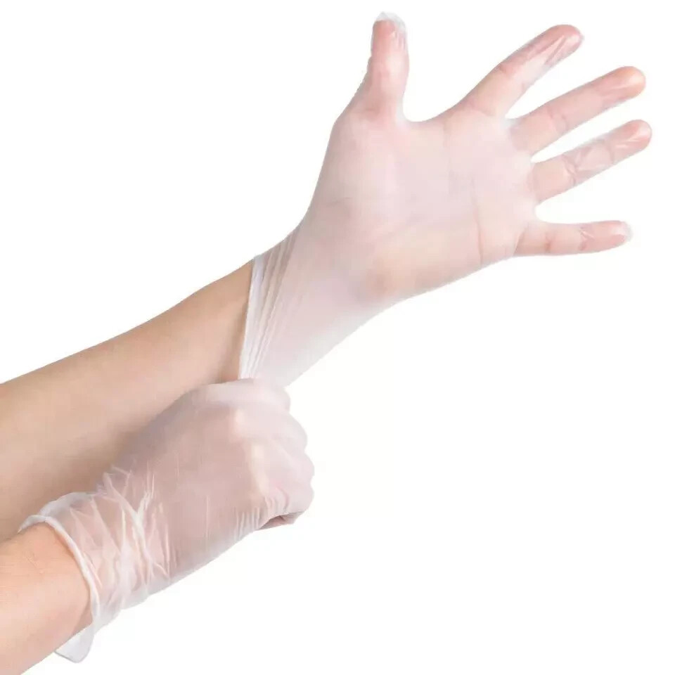 Medpride Medical Vinyl Examination Gloves, Latex Free Rubber, Size Large -100/Bx