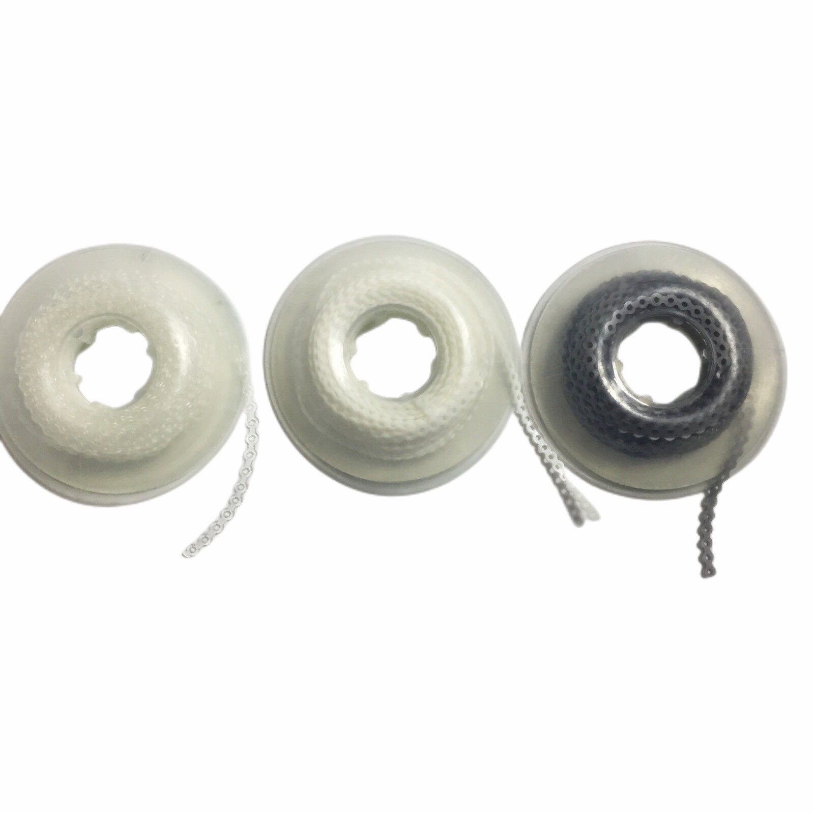 Dental Power Chain Elastic Band Long/Short/Continuous Clear/White/Gray 15FT/4.57