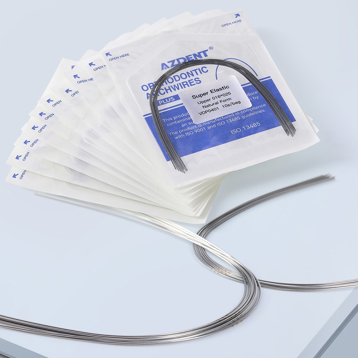 AZDENT Dental Ortho Super Elastic NiTi Archwire Rectangular Square/Ovoid/Natural