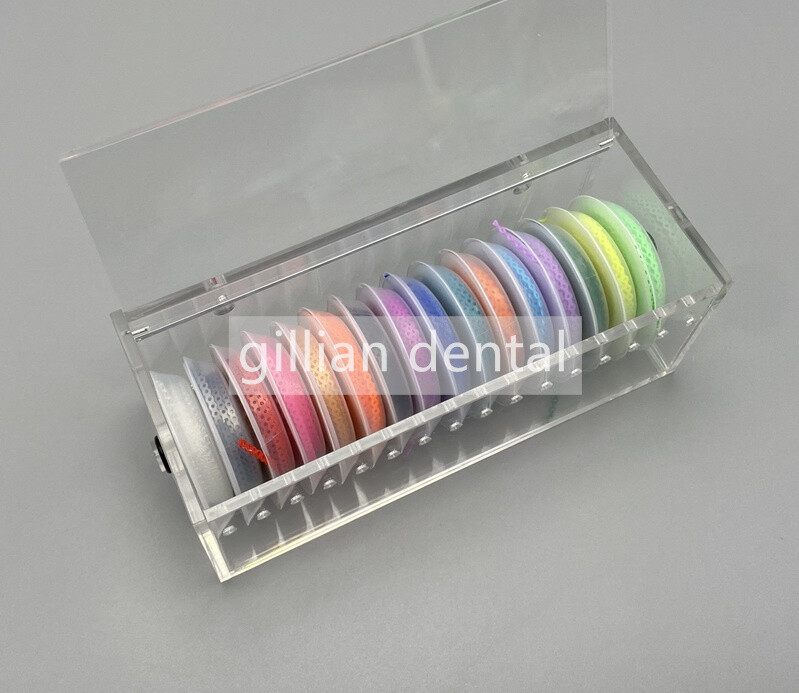 Dental Ortho Elastic Ultra Power Chains Holder Case Box with Mixed Power Chains