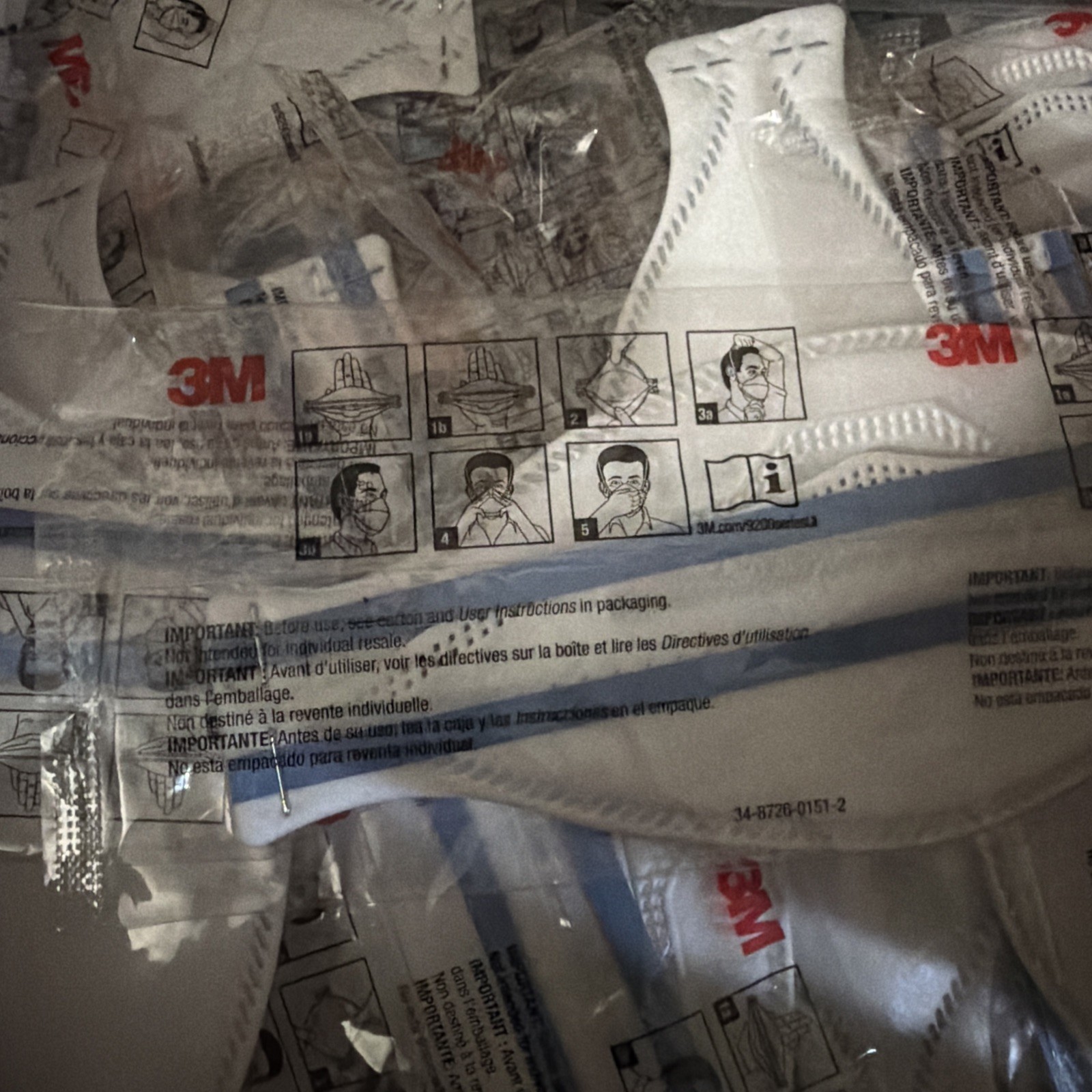 3M Aura Particulate Respirator 9205+ N95, Lightweight(10 pieces)