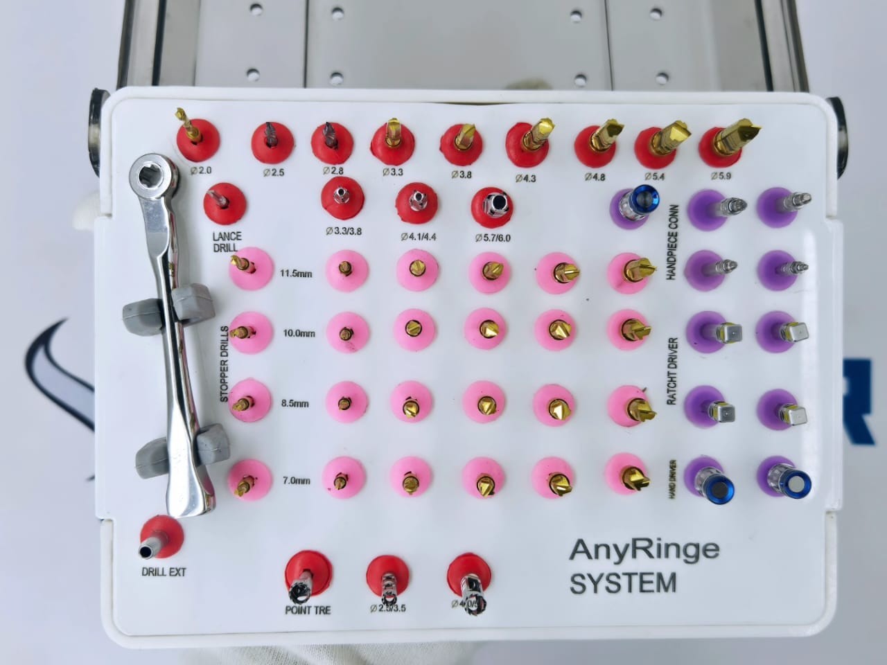 AnyRidge Dental Implant Surgical Kit Implantology Instrument Set