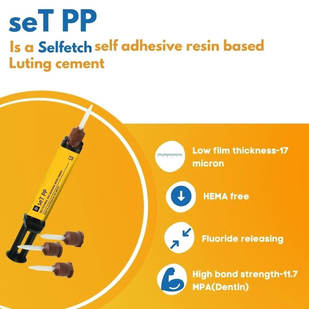 SDI Set PP Self Etching Self Adhesive Fast & Easy Resin Cement 7gm Dental