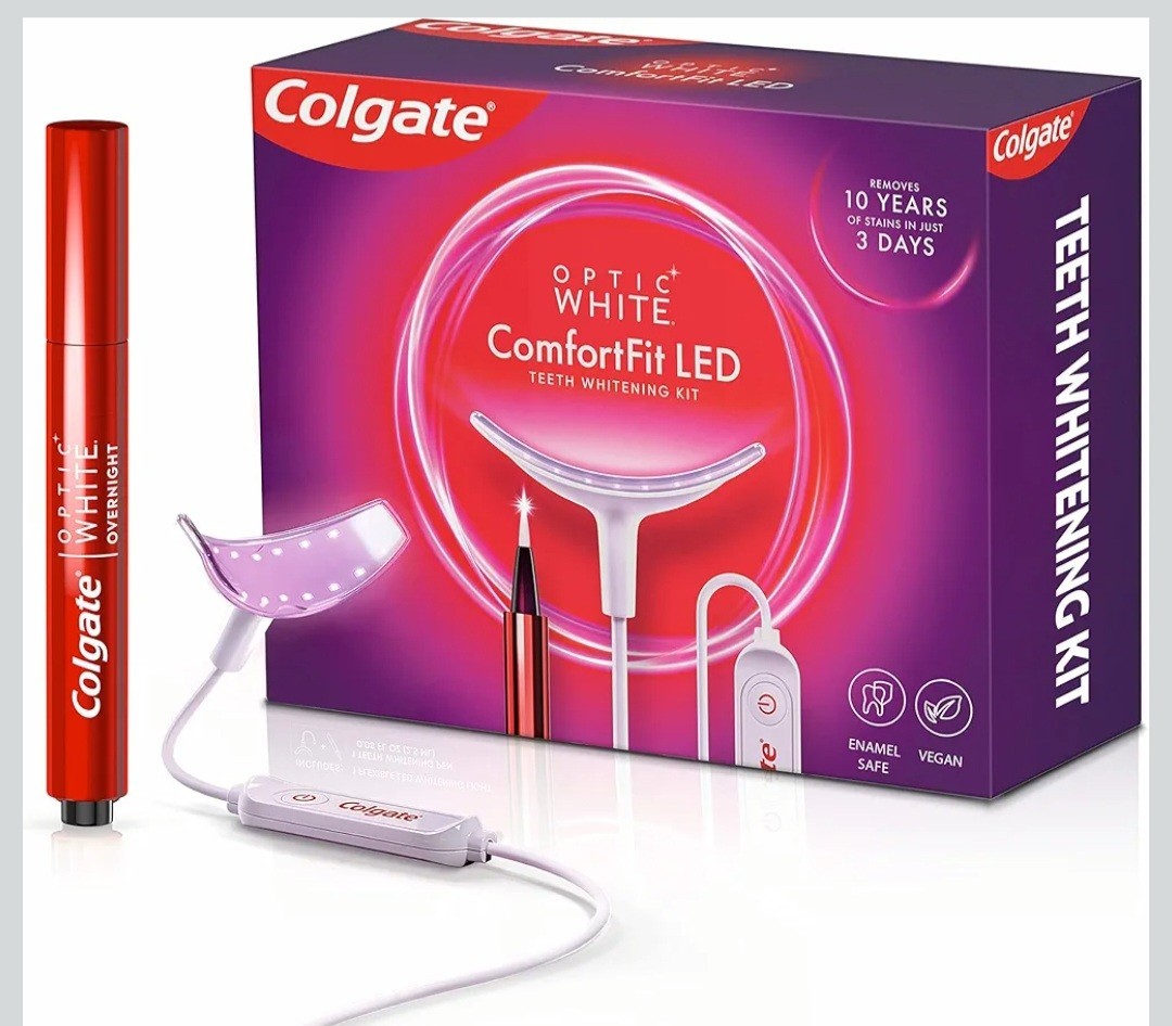 Colgate Optic White ComfortFit LED Teeth Whitening Kit for Cosmetology