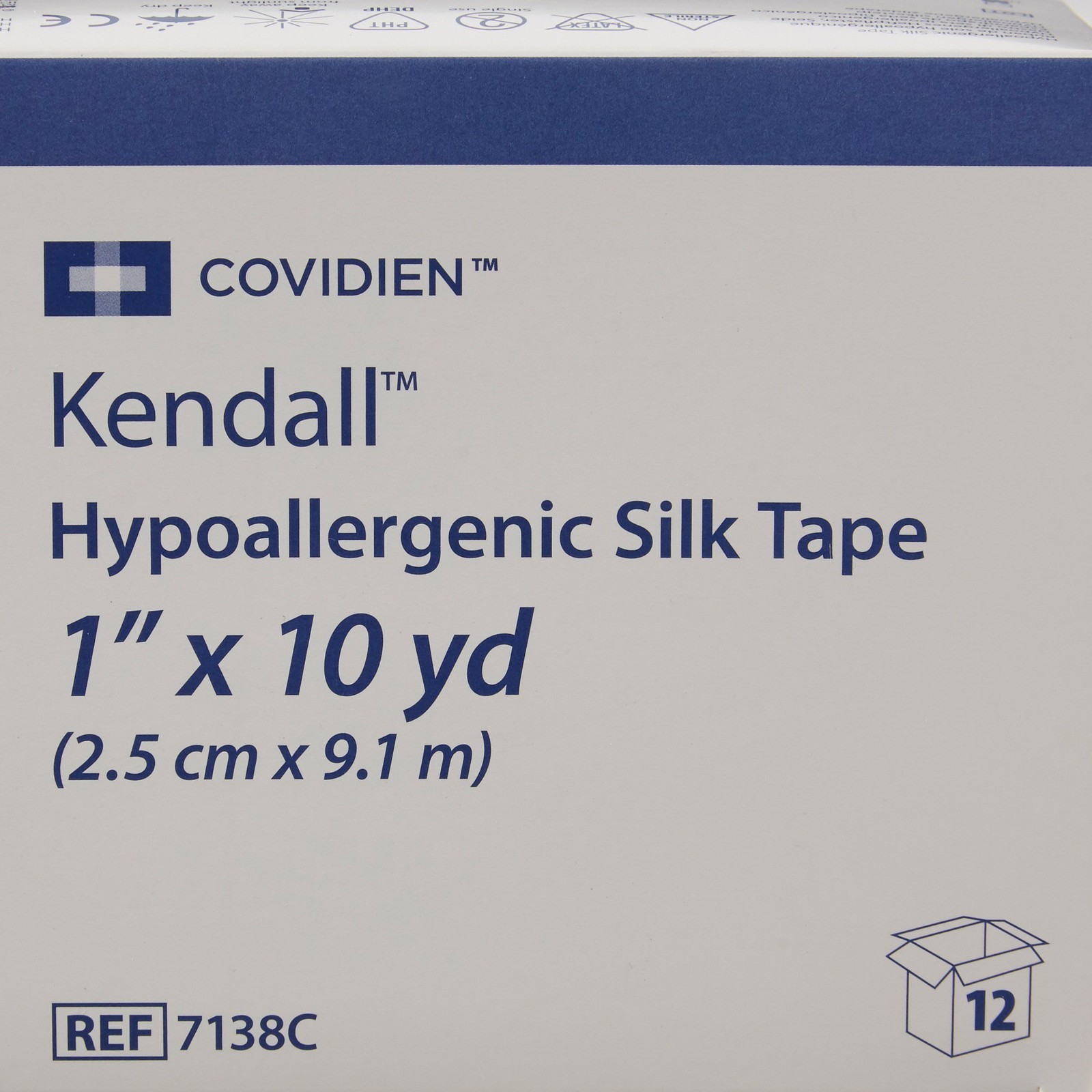 Kendall Hypoallergenic Cloth Tape 1″x10Yd White Each