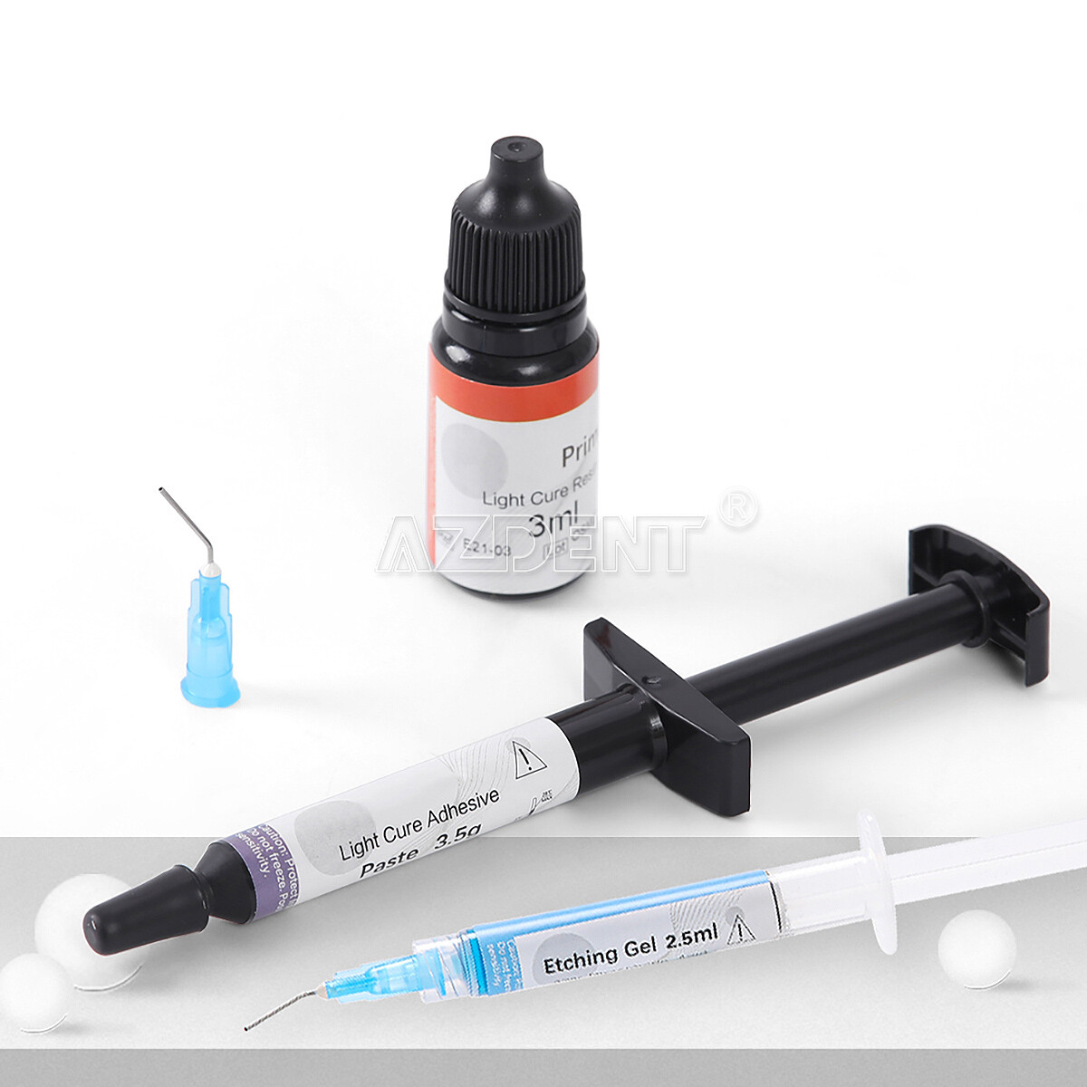 Dental Ortho Bonding Light Cure Resin Composite Kit/ LED 1S Curing Light Lamp