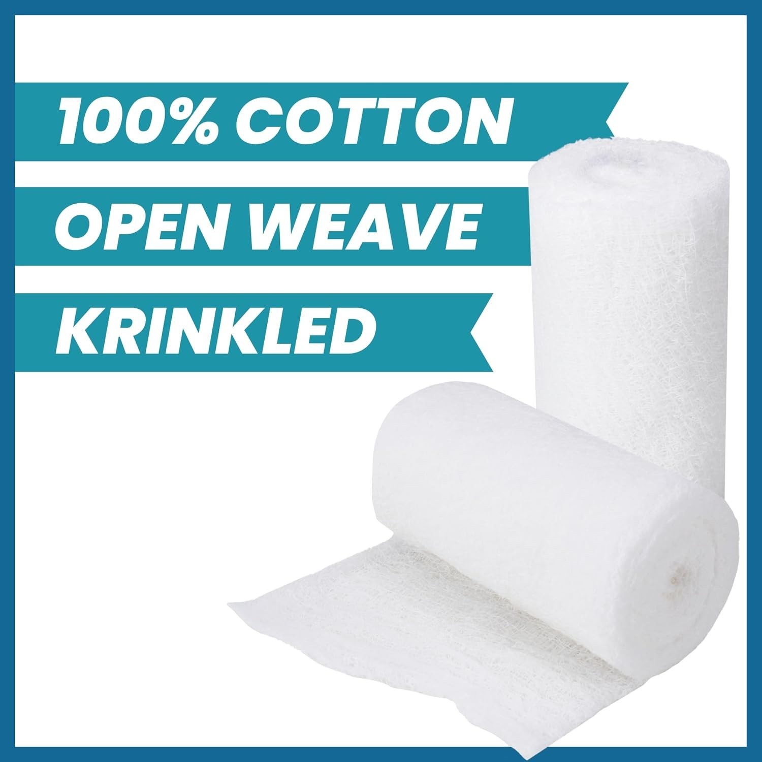 Non-Sterile Kerlix Gauze Roll, 100% Cotton, 6 Ply, 4.5″ X 4.1 Yards, 50/Box