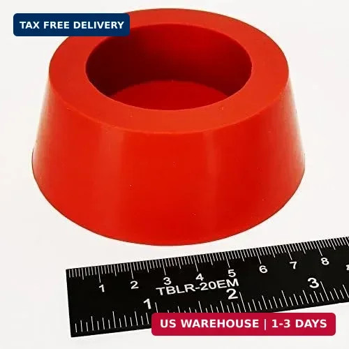 3.25″ x 4.00″ Silicone Rubber Plug HTP15 1 Pack | Hollow Tapered Stopper, For Po