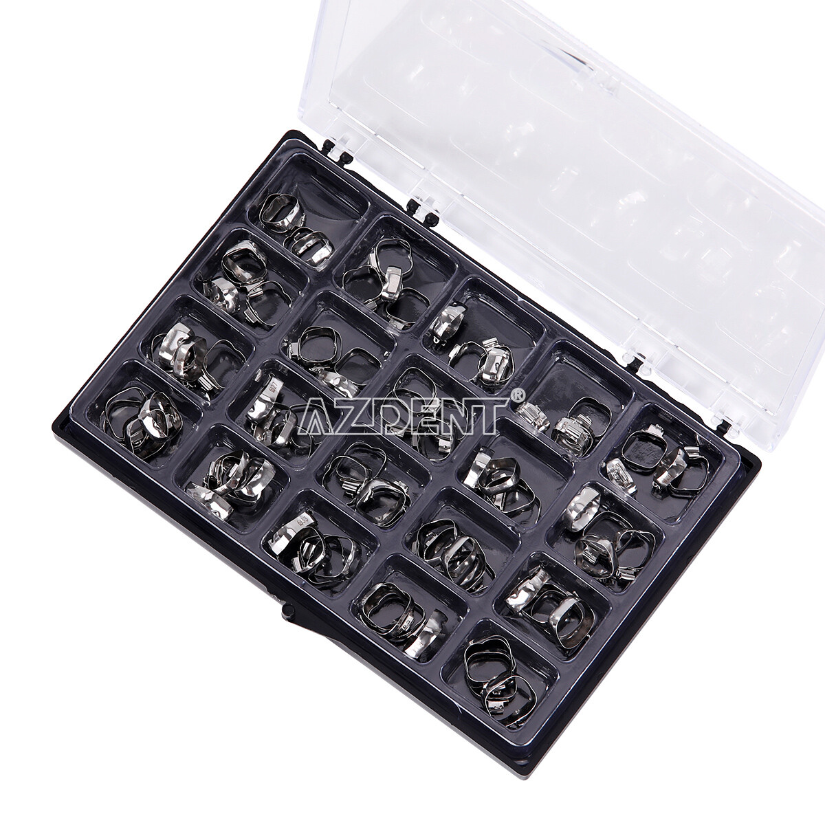 AZDENT Dental Orthodontic Bands with Buccal Tube 1st Molar Roth/MBT 022″ 16#-35#