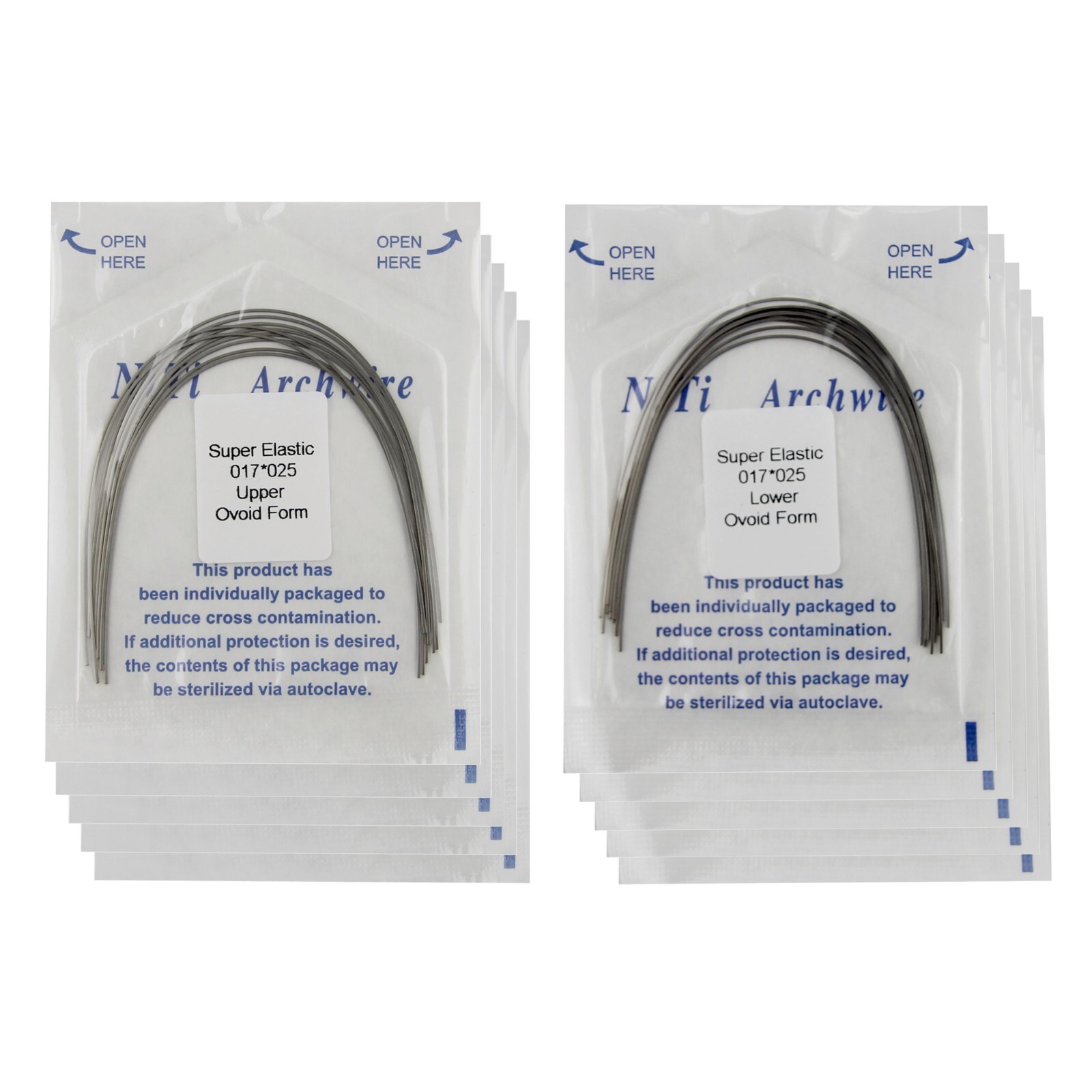 100pcs Dental Orthodontic Arch Wires Niti Rectangular Round Arcos de Ortodoncia