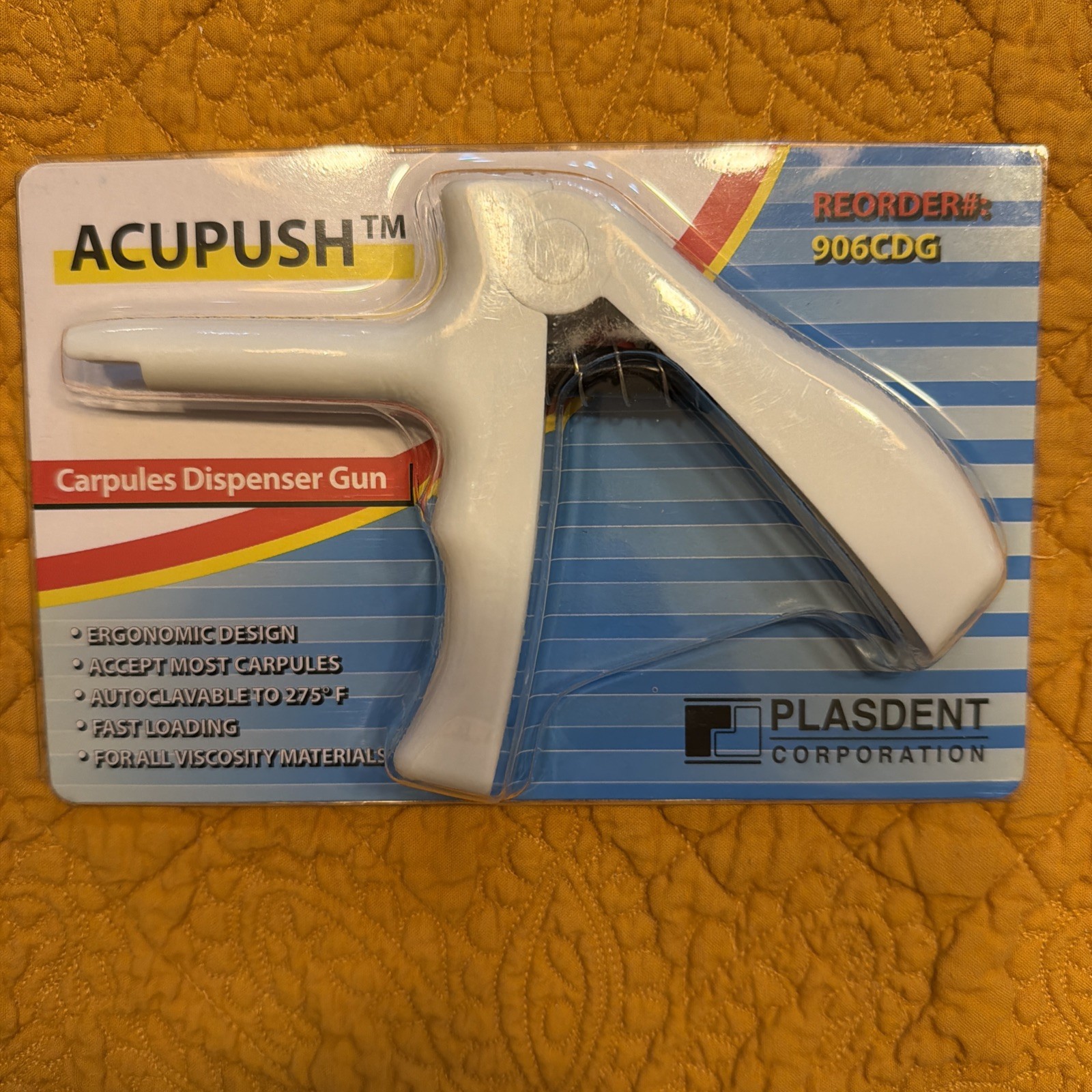 LOT OF 5 Acupush Carpules Dispenser Guns GRAY