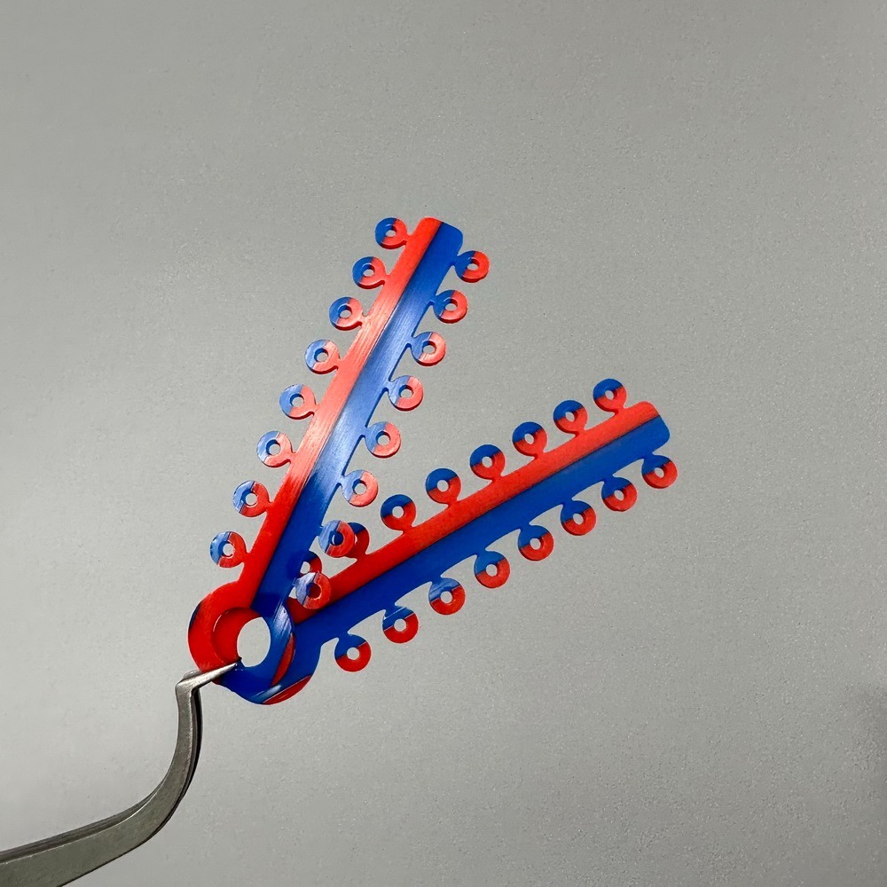 Dental Orthodontic Elastic Ligature Ties Rubber Bands Braces Double Color 320pcs