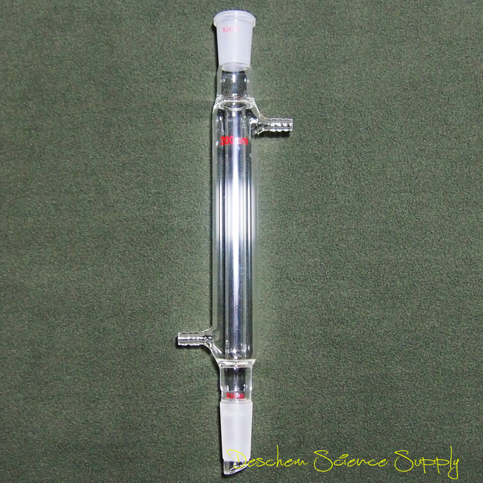 Deschem 200mm 24/40 Glass Liebig Condenser Lab Chemistry Disllation Column