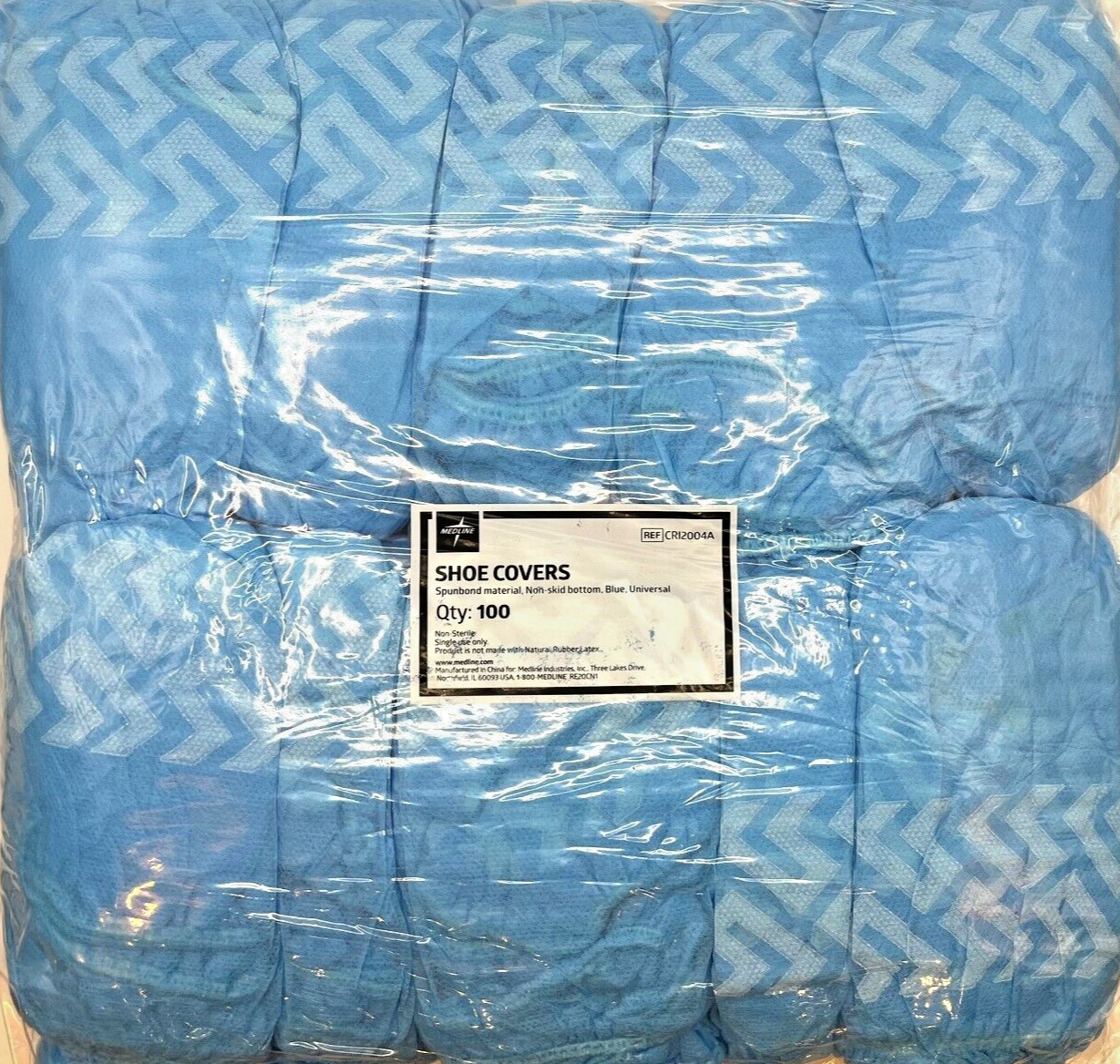 Medical Shoe Covers | Non-Skid Fits All | Medline CRI2004A | Blue 1,000 Count