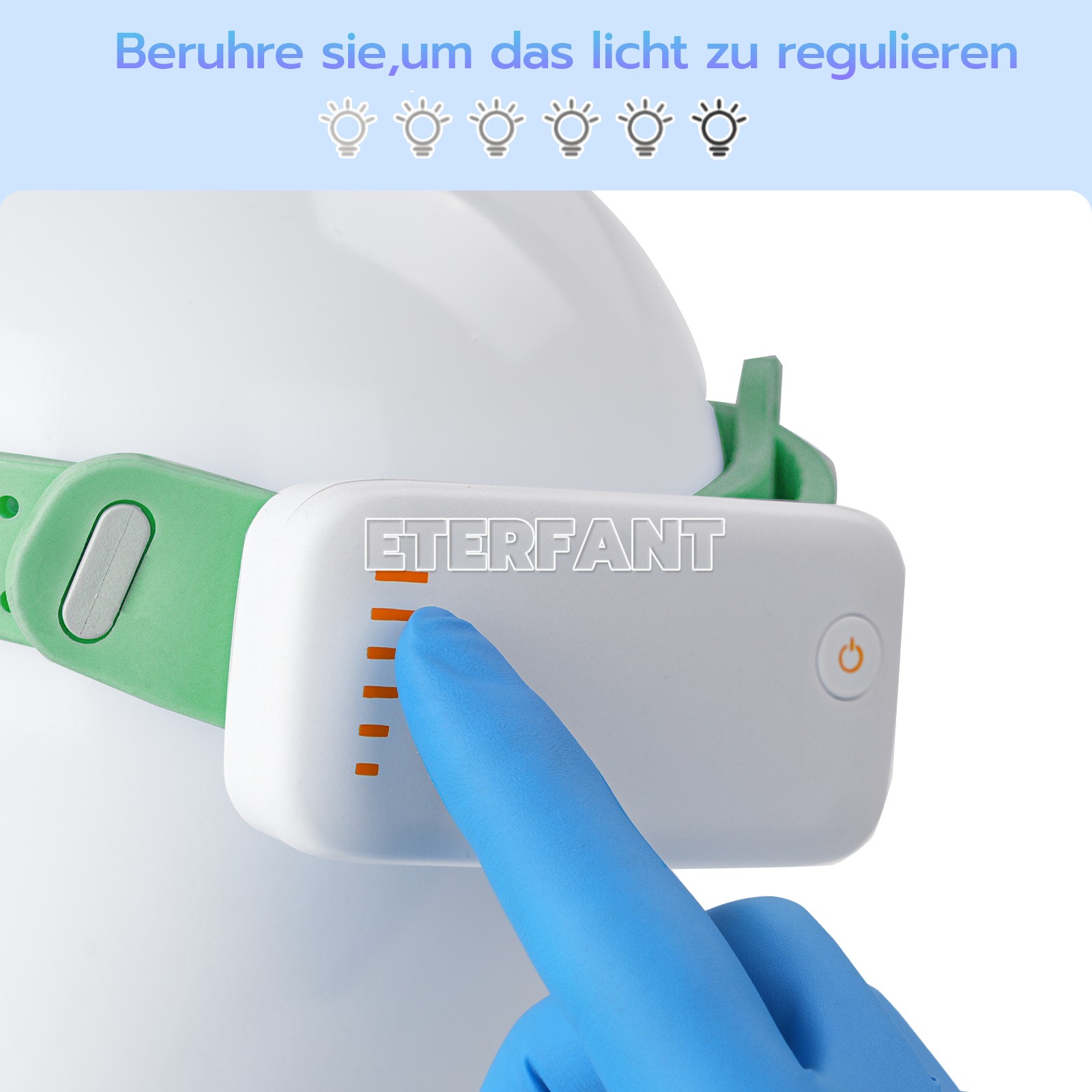 ETERFANT Dental 5W LED Lightweight Silicone Headlamp Surgery Medical Green