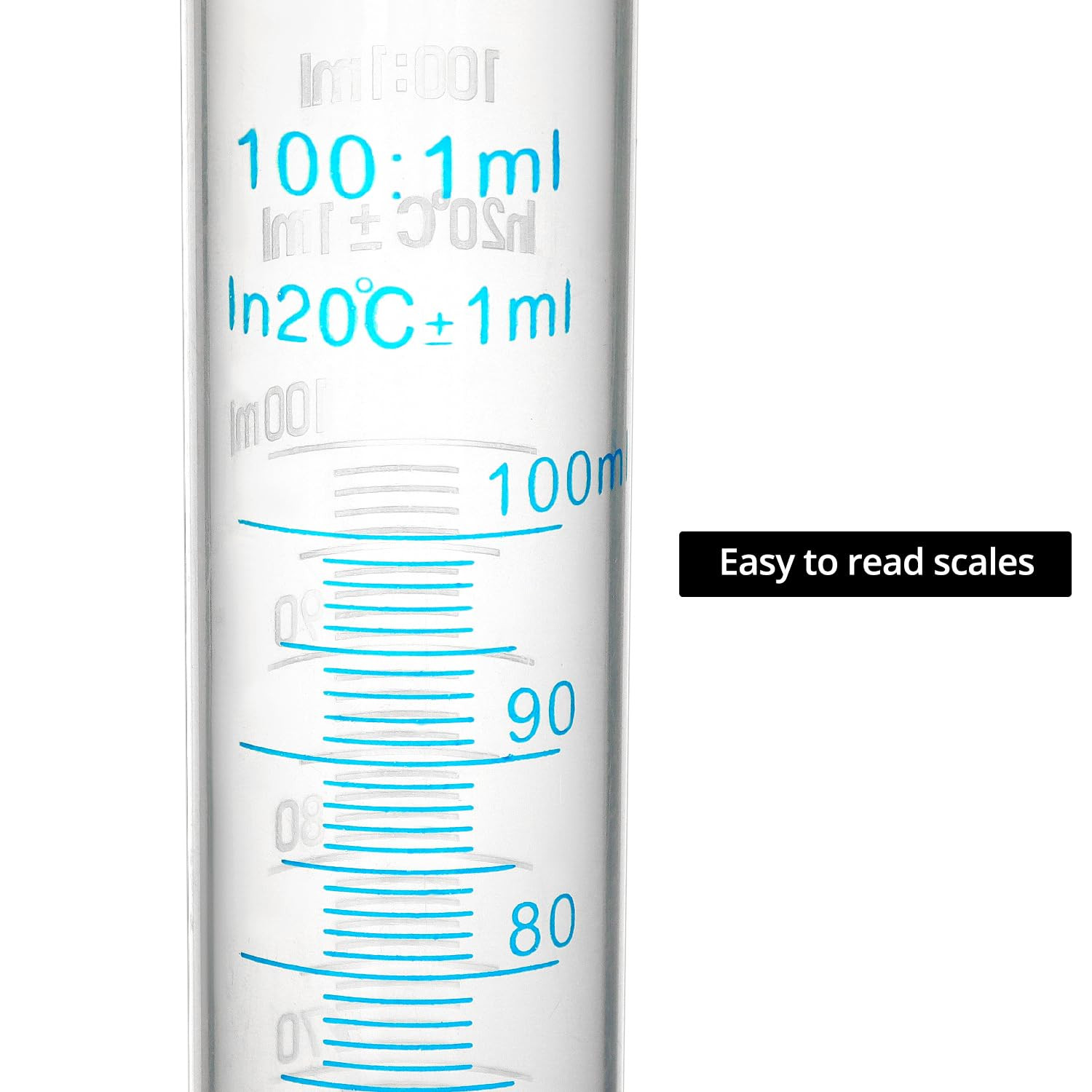 20 Pack 100ml Polypropylene Plastic Beakers Hex Base Dual Scale Projects