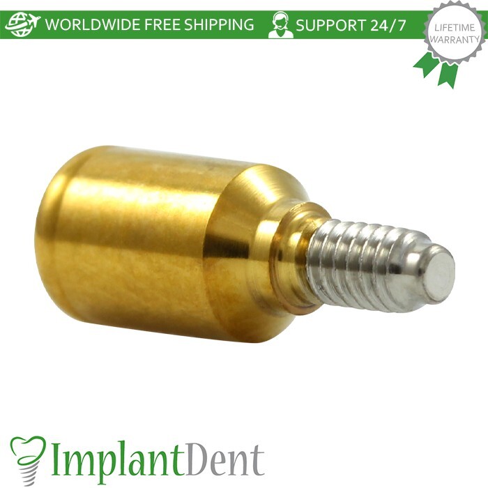 5x Lokator Titanium Straight Attachment Dental Int Hex Connection 2.42mm Dentist