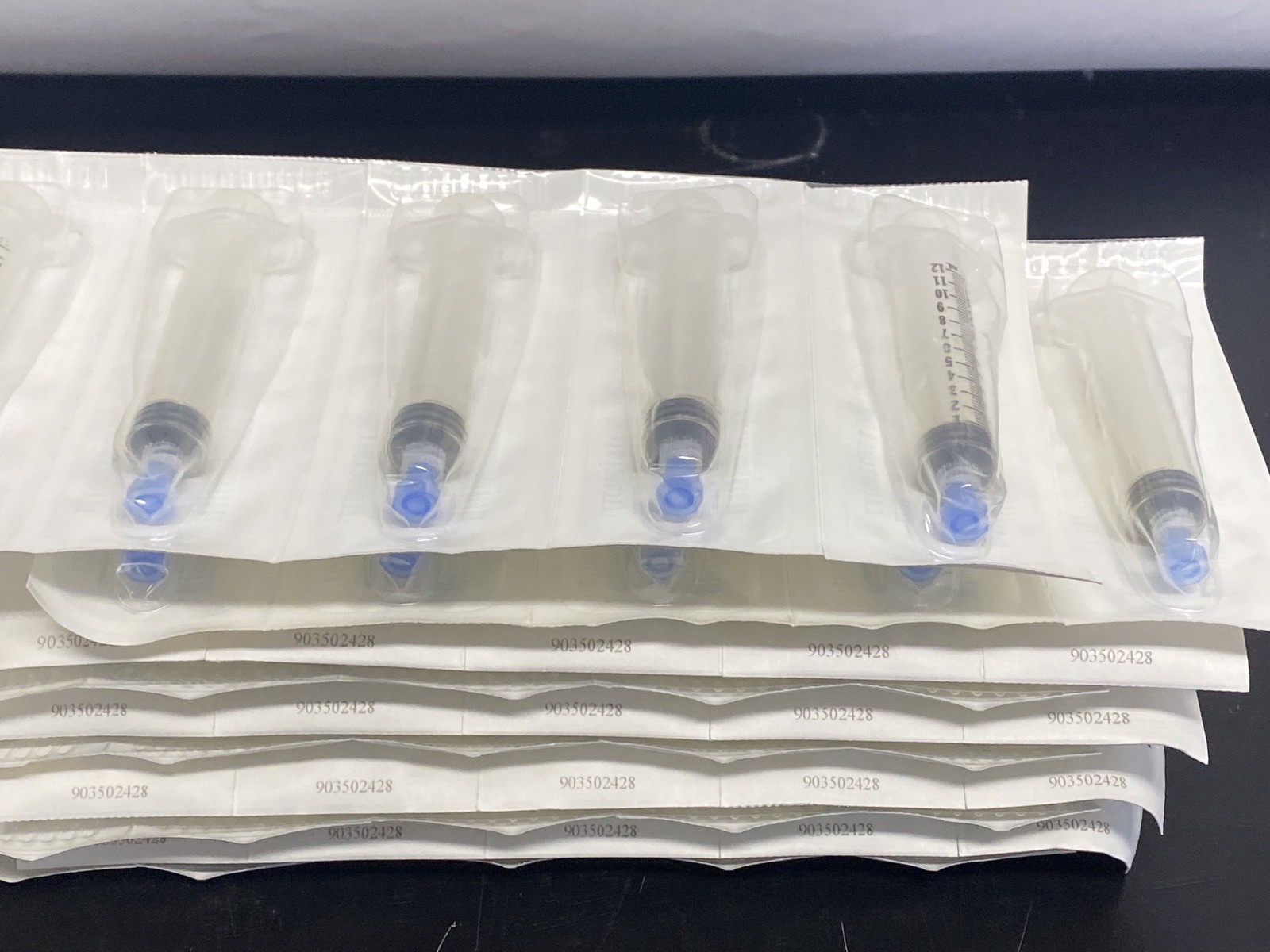 (50) General Use 12mL Plastic Graduated Luer Lock Syringes Blister Packed