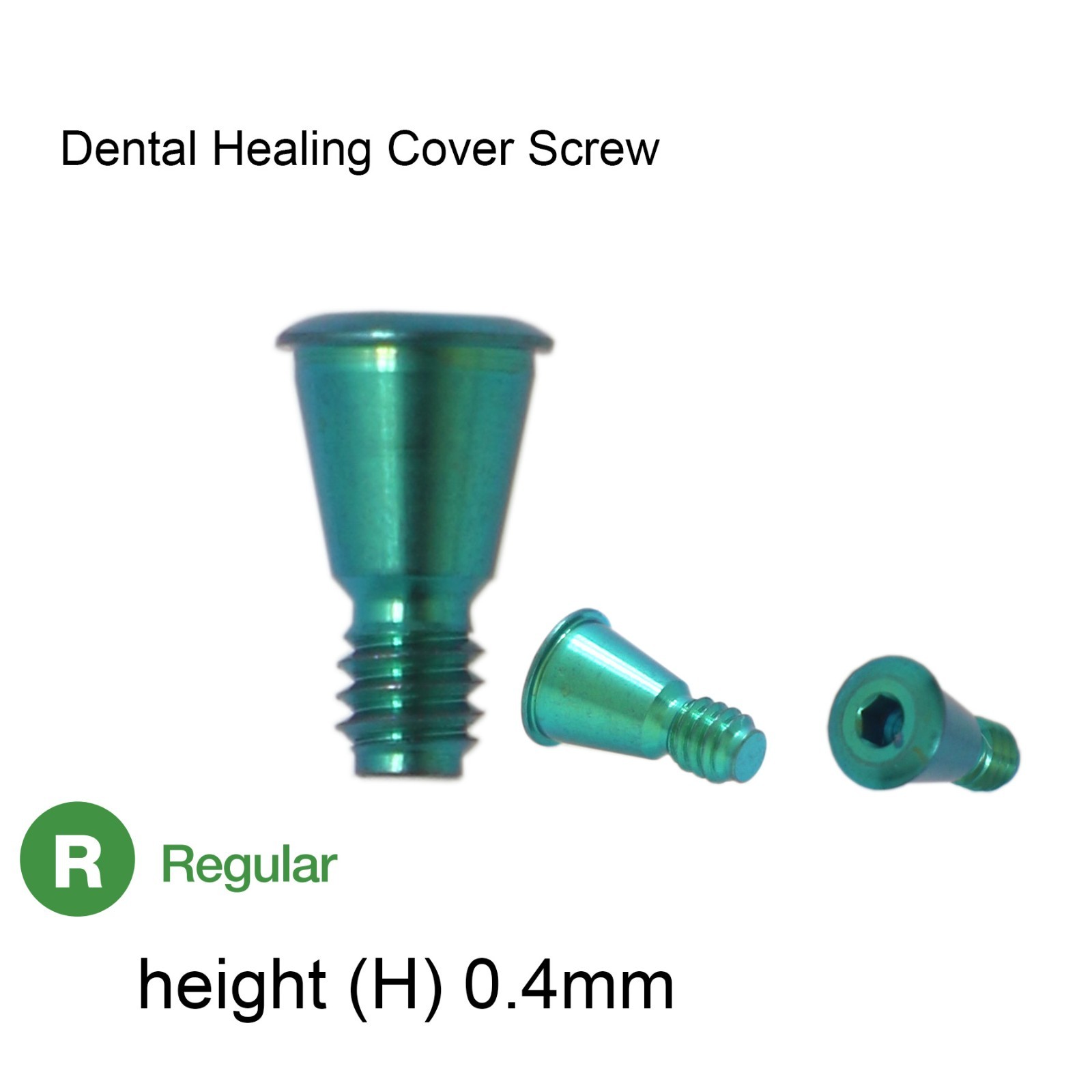 US Dental Healing Abutment Cap Ti For Hiossen ET/Oss TS Mini Regular Cover Screw
