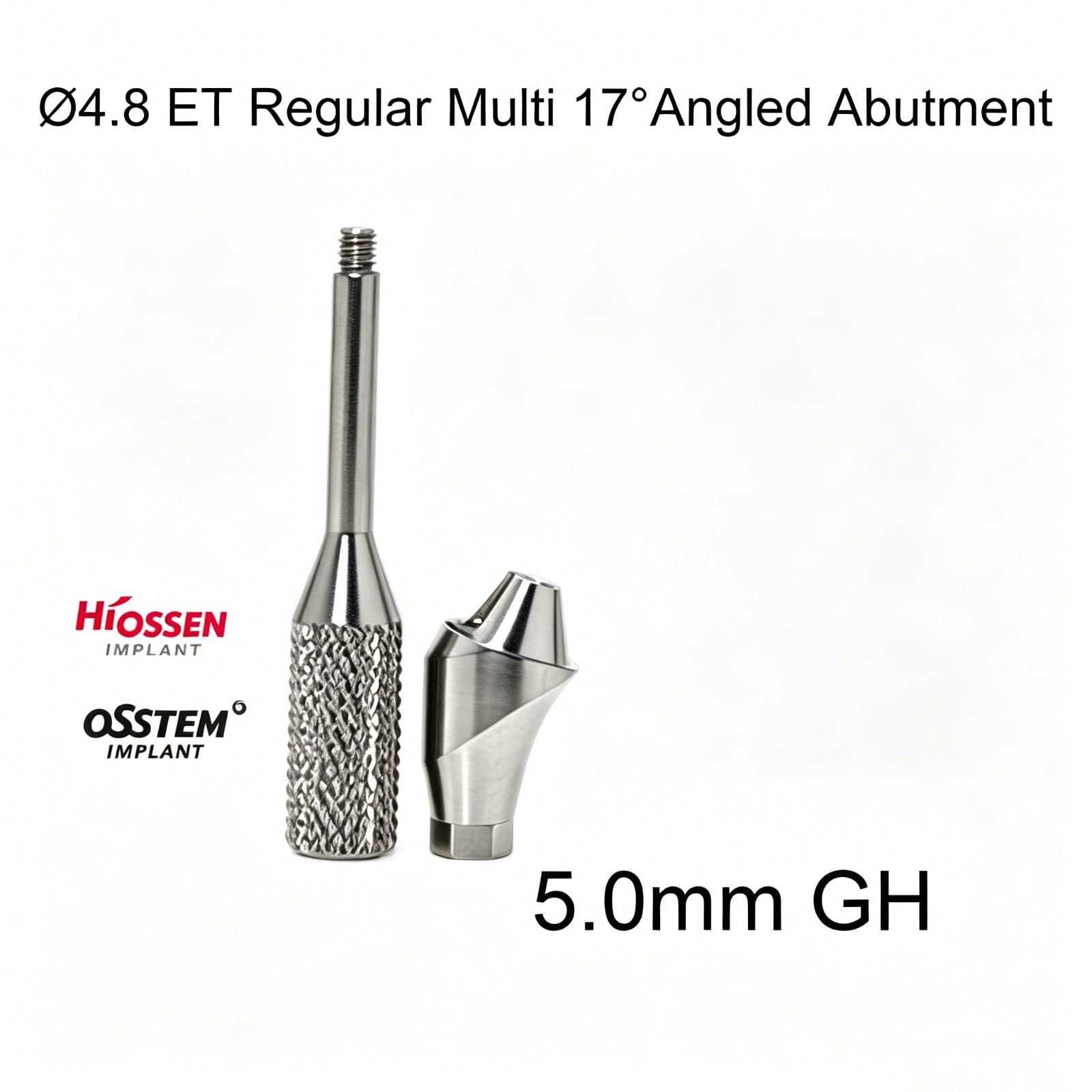 Dental Ti Multi unit Angled abutment MU 17° Hex fits Hiossen Osstem Mini/Regular