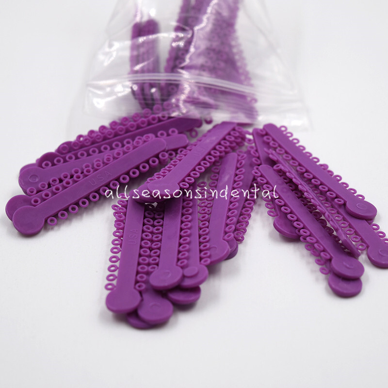 1040 Dental Orthodontic Ligature Ties Elastic Rubber Band Elastomeric Ligaduras
