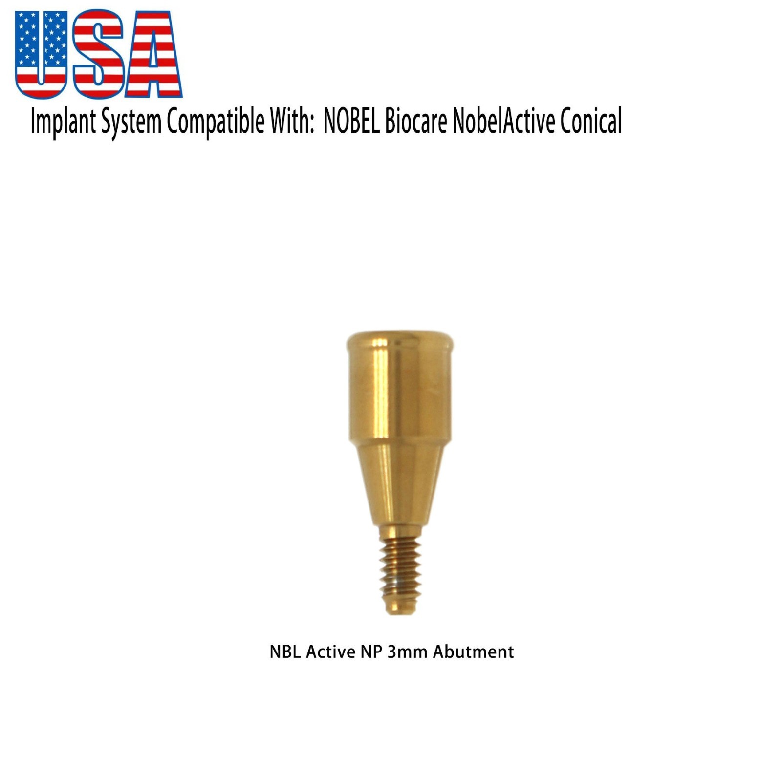 Dental Locator Abutments Anchor fit Nobel Active Conical Connection NP RP 1–5mm