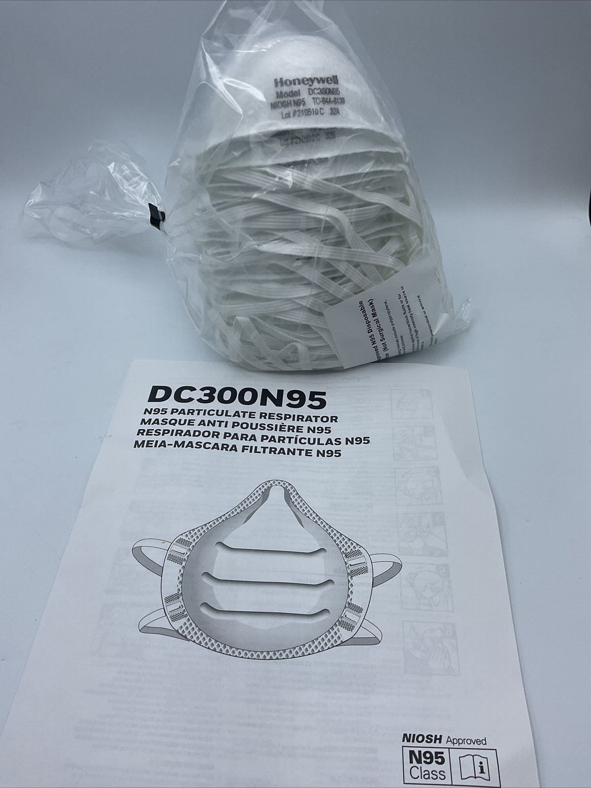 12(Bag of 20)Total 240Honeywell N95 Particulate Respirators Dust Face Mask NIOSH