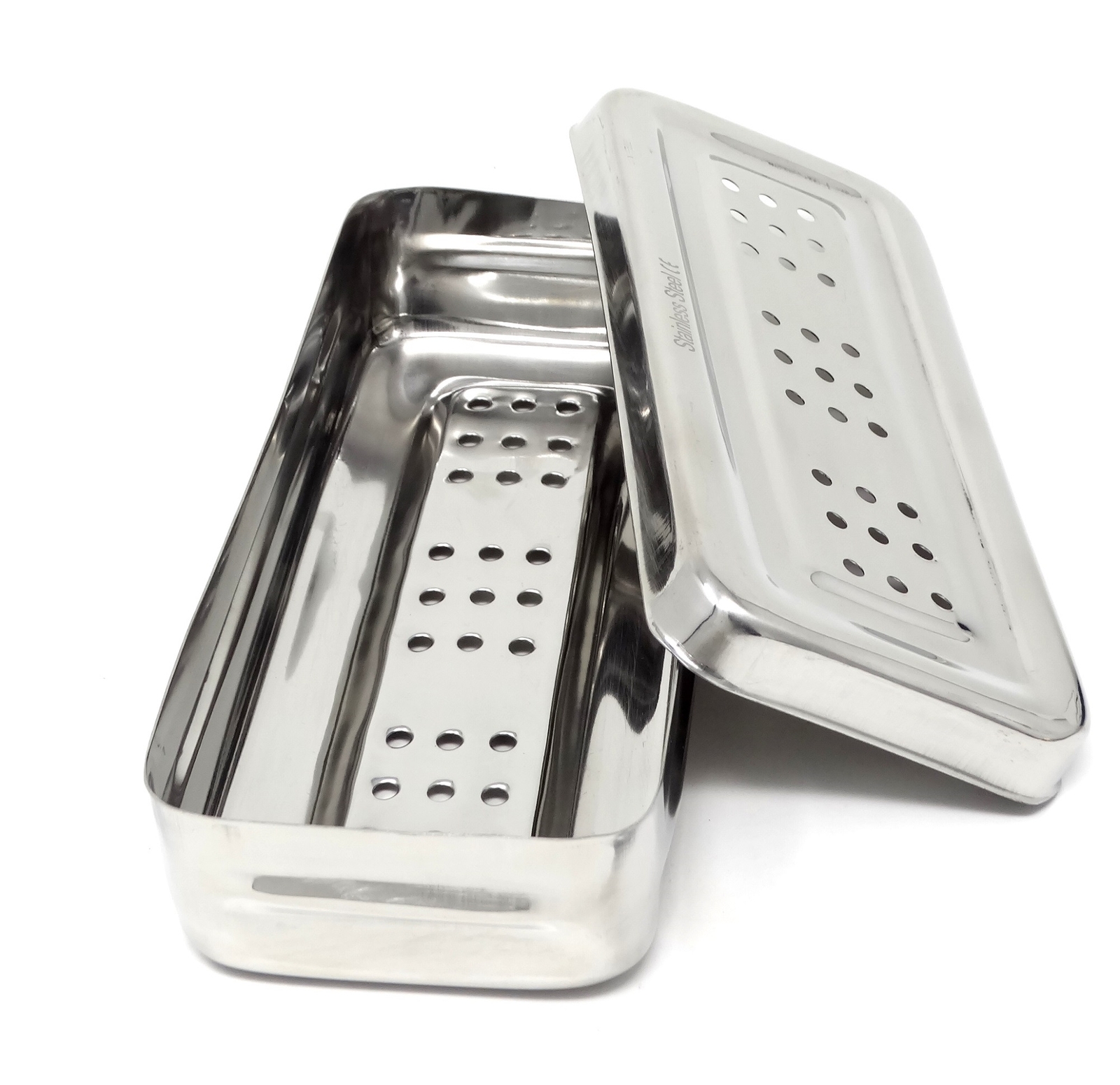 Surgical Dental Instruments Cassette Tray Sterilization Box Medical Perforated