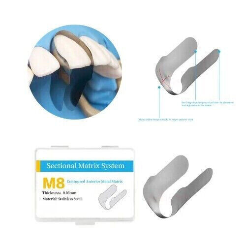 Dental Proximal Anterior Strips Polyester Matrix Bands Clear Matrices Anterior