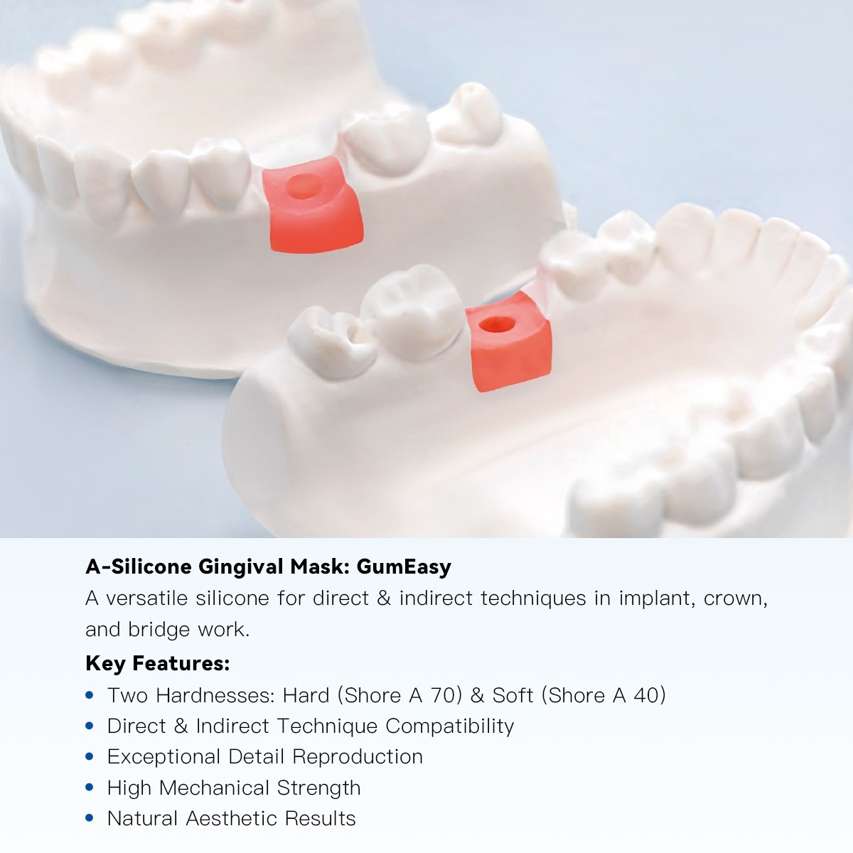 Dental Lab Impression Silicone for Gingival Mask Duplication Silicone Material