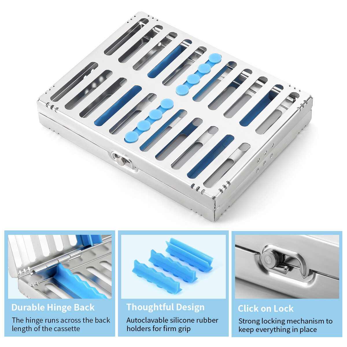 Dental Sterilization Rack Surgical Autoclavable Sterilization Disinfection Box
