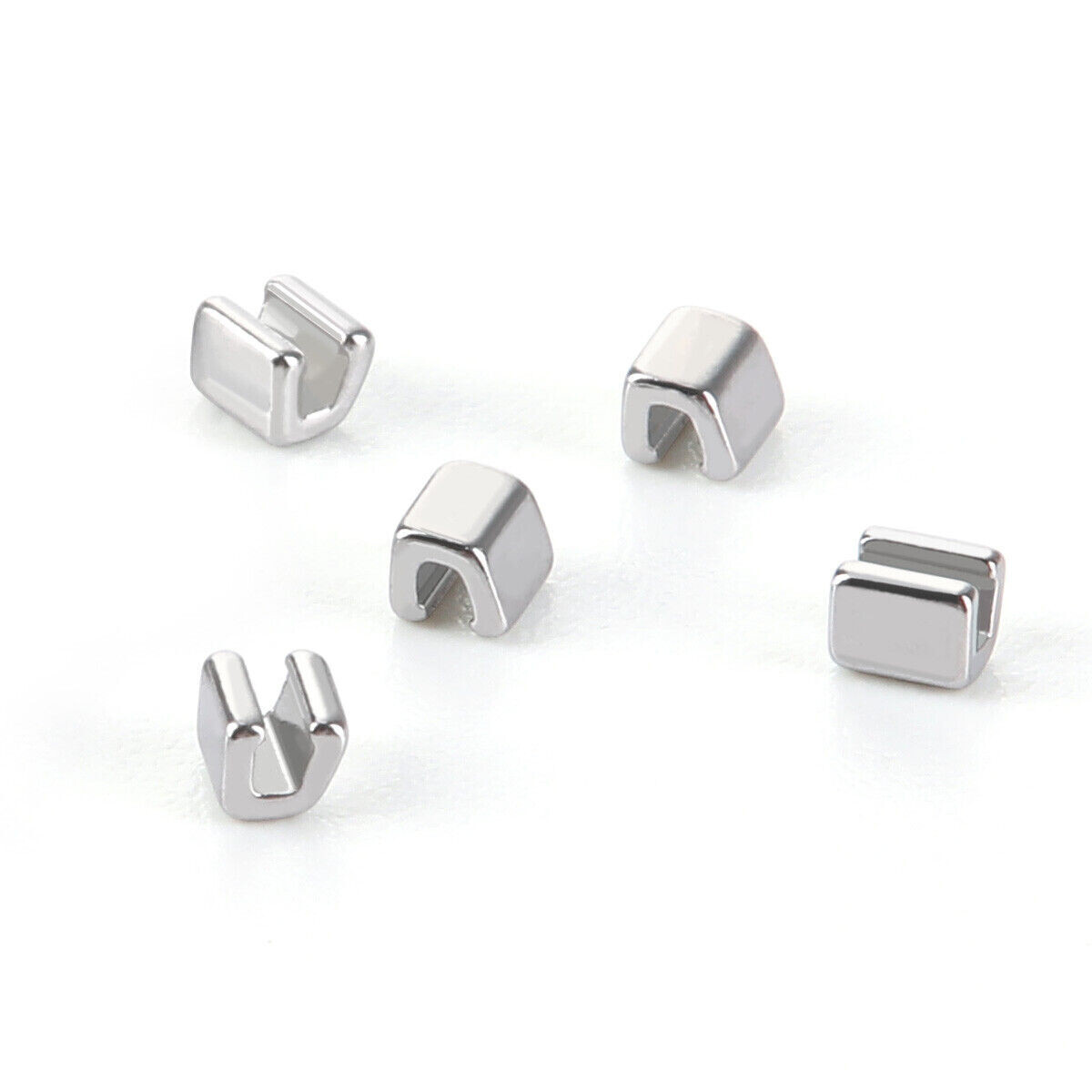 10Pcs/Pack Dental Orthodontic Stainless Stee Crimpable Hooks Stops Opened Type
