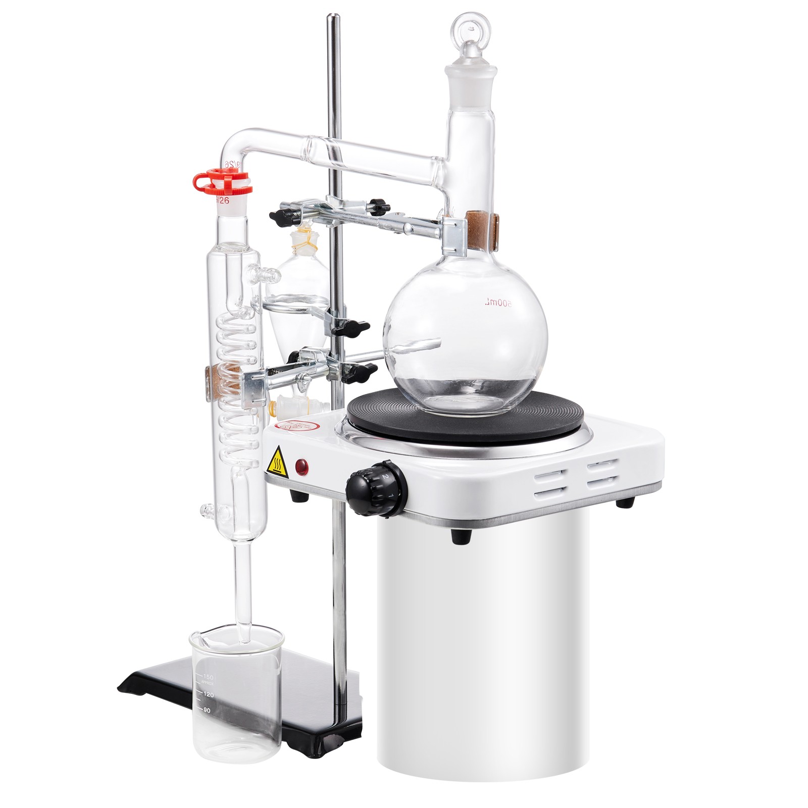 VEVOR Essential Oil Distillation Kit 500ml Distillation Apparatus 33 pcs Set
