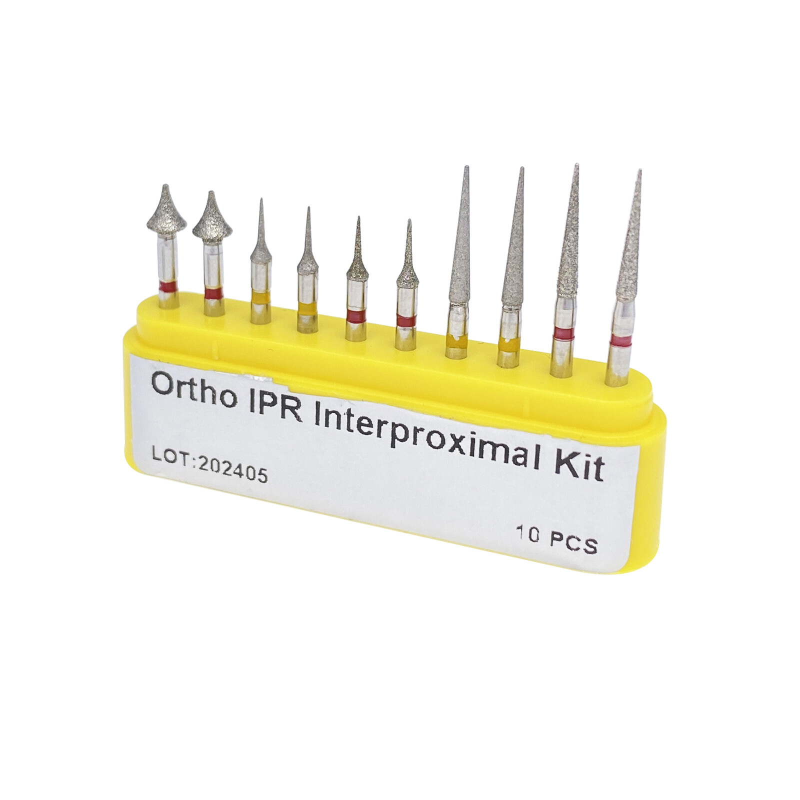 Set of 10 Ortho IPR Kit Interproximal Enamel Reduction FG Dental Diamond Burs