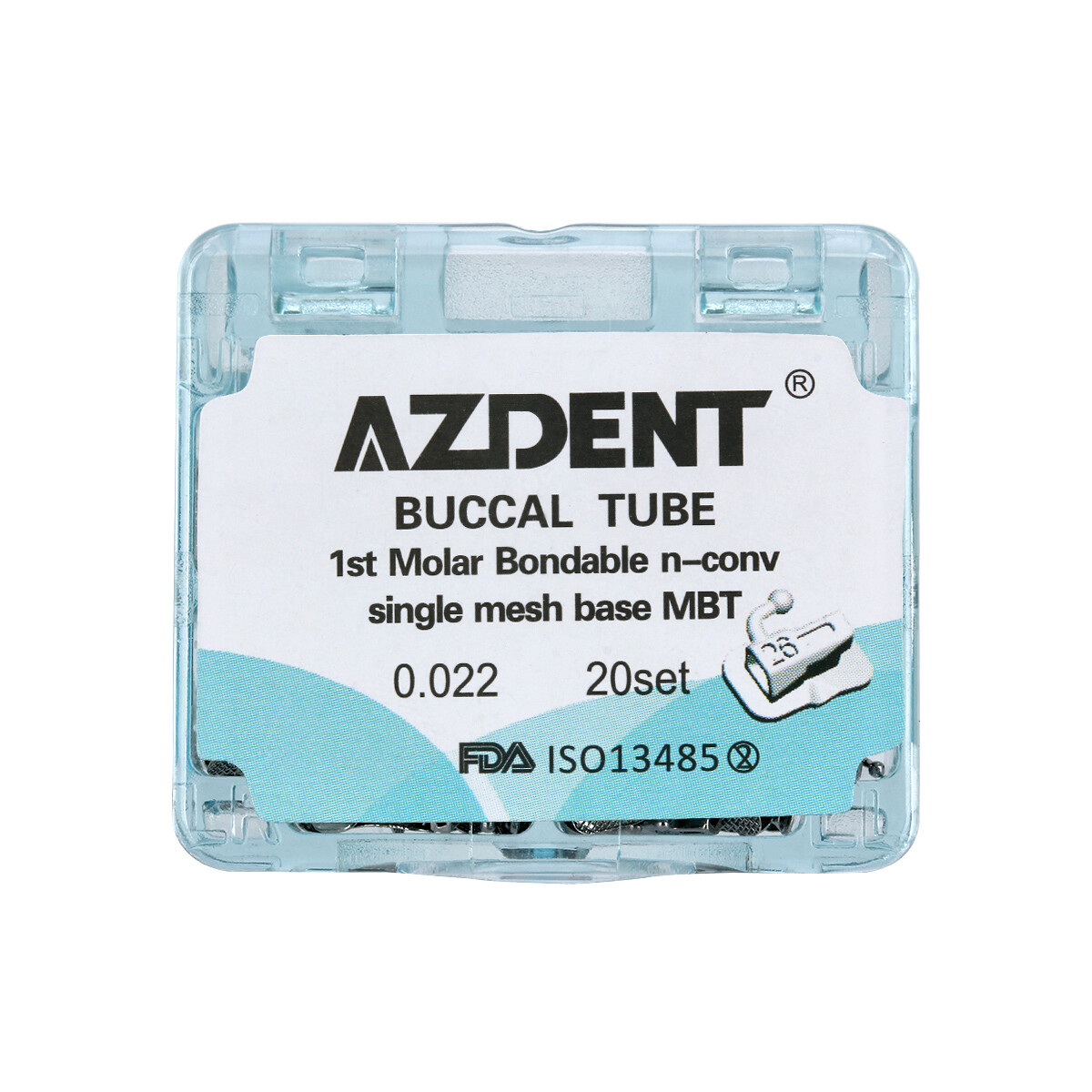 Dental Orthodontic Bondable Buccal Tubes 1st/ 2nd Tubes Roth /MBT 022 AZDENT
