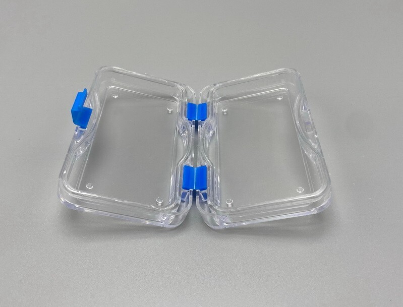 Denture False Teeth Membrane Case Container Hinged Display Box Jewelry Retainer