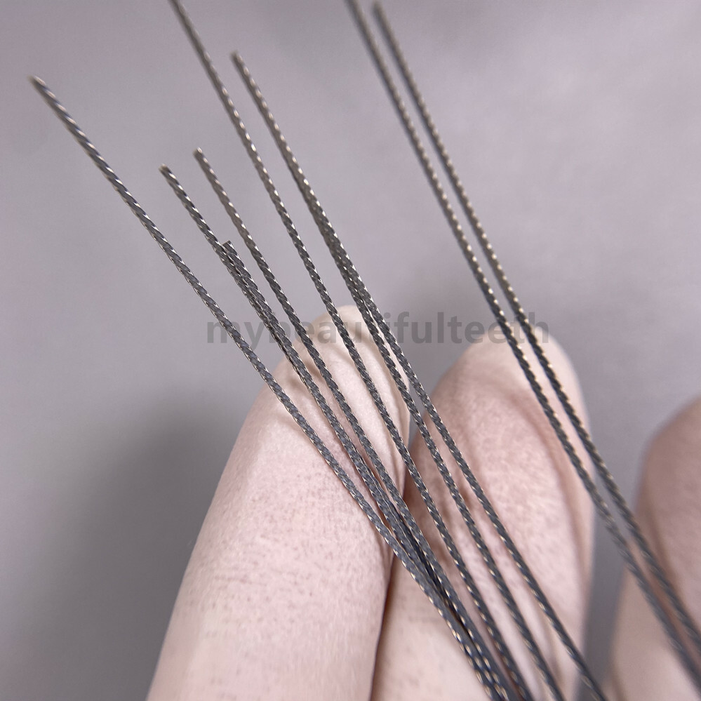 Dental Lingual Retainer Wire Flat Twist Wires Twisted Lingual Brackets S.S