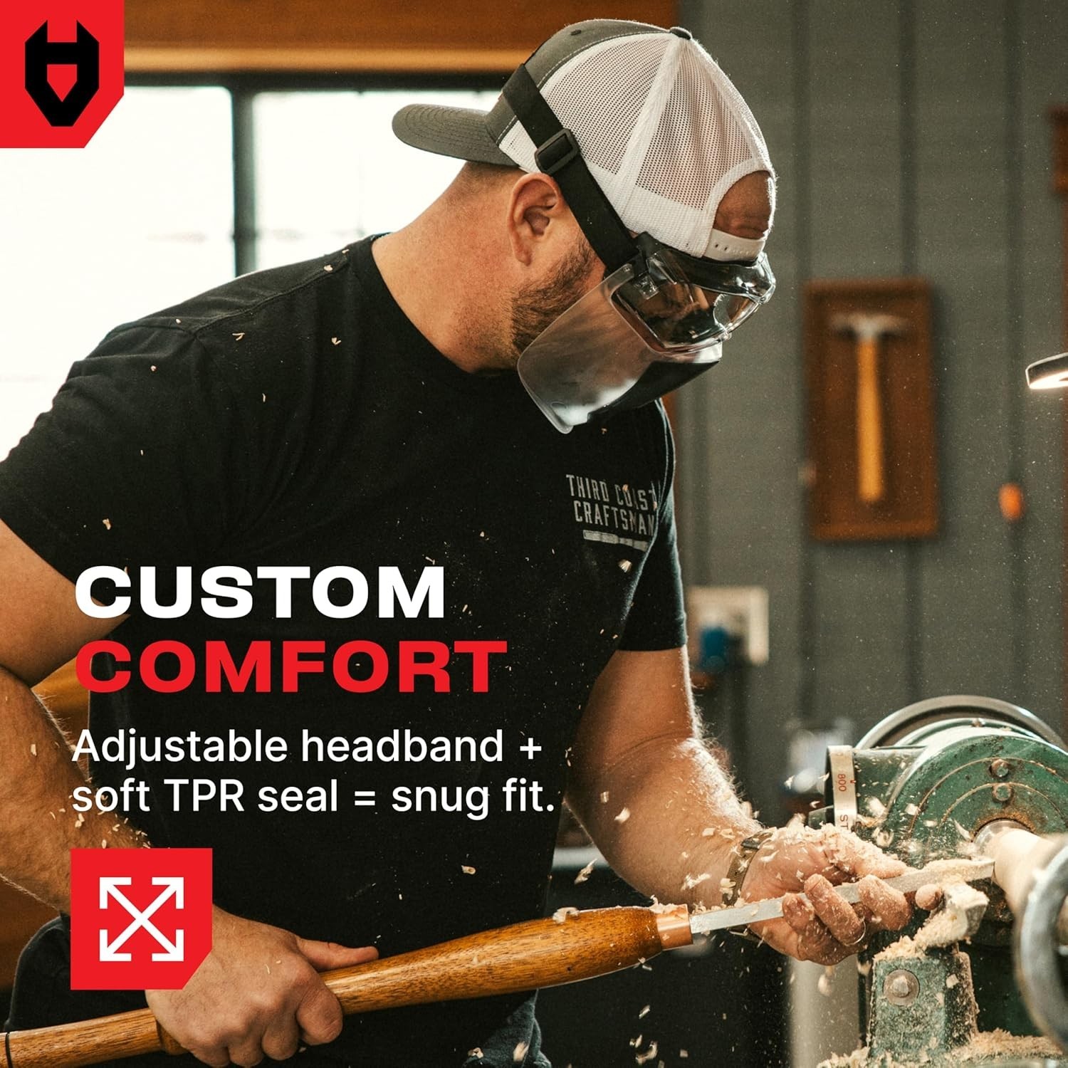 NoCry Safety Face Shield Mask for Work with Premium Anti Fog and Anti Scratch