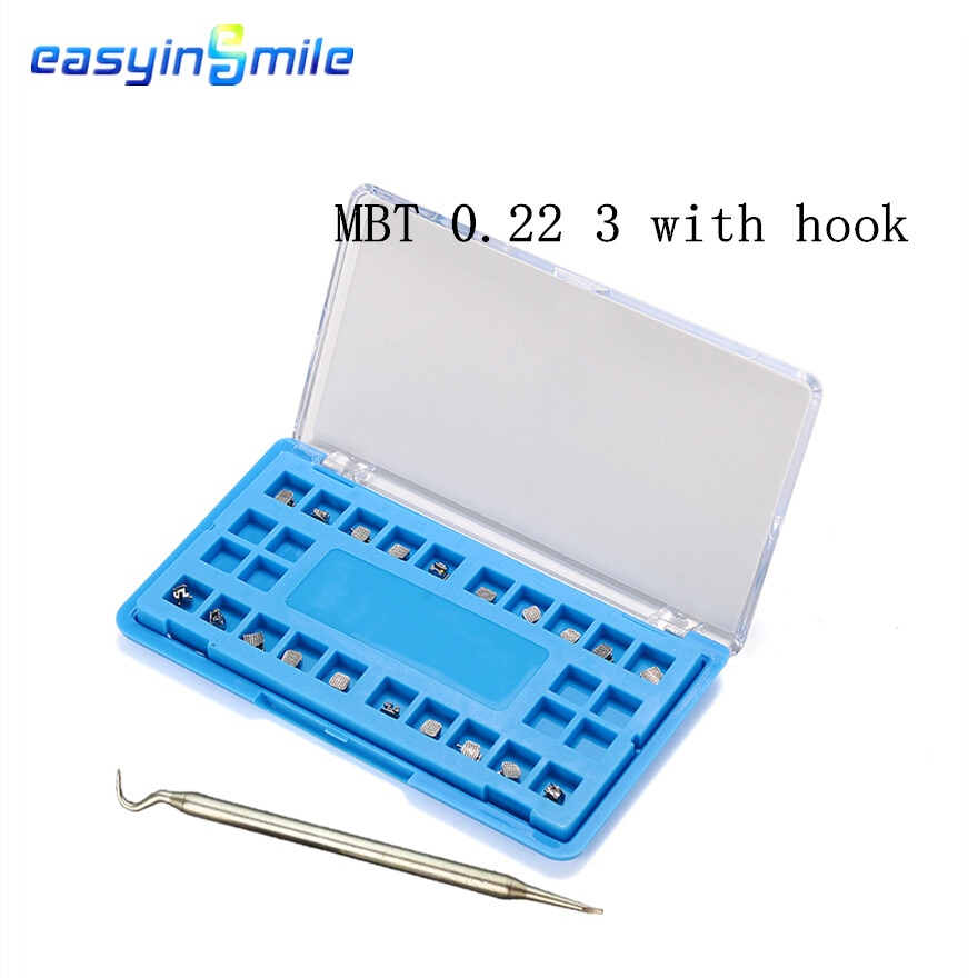 20PCS Easyinsmile Dental Orthodontic Self Ligating Brackets Roth/ MBT 022