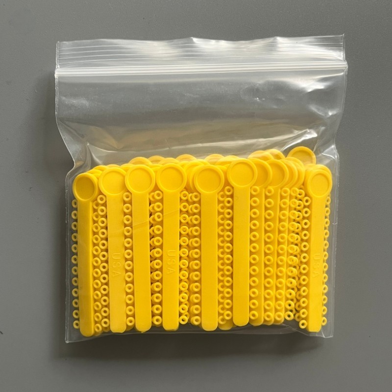 Dental Orthodontic Elastic Ligature Tie&Long/Short/Continuous Power Chain Yellow
