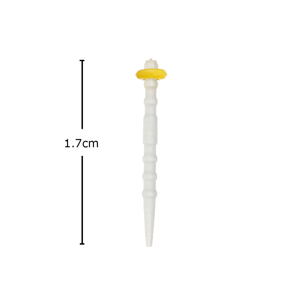 5 Boxes Dental Fiber Post Resin Quartz Glass Material Screw Thread 1.2mm Yellow