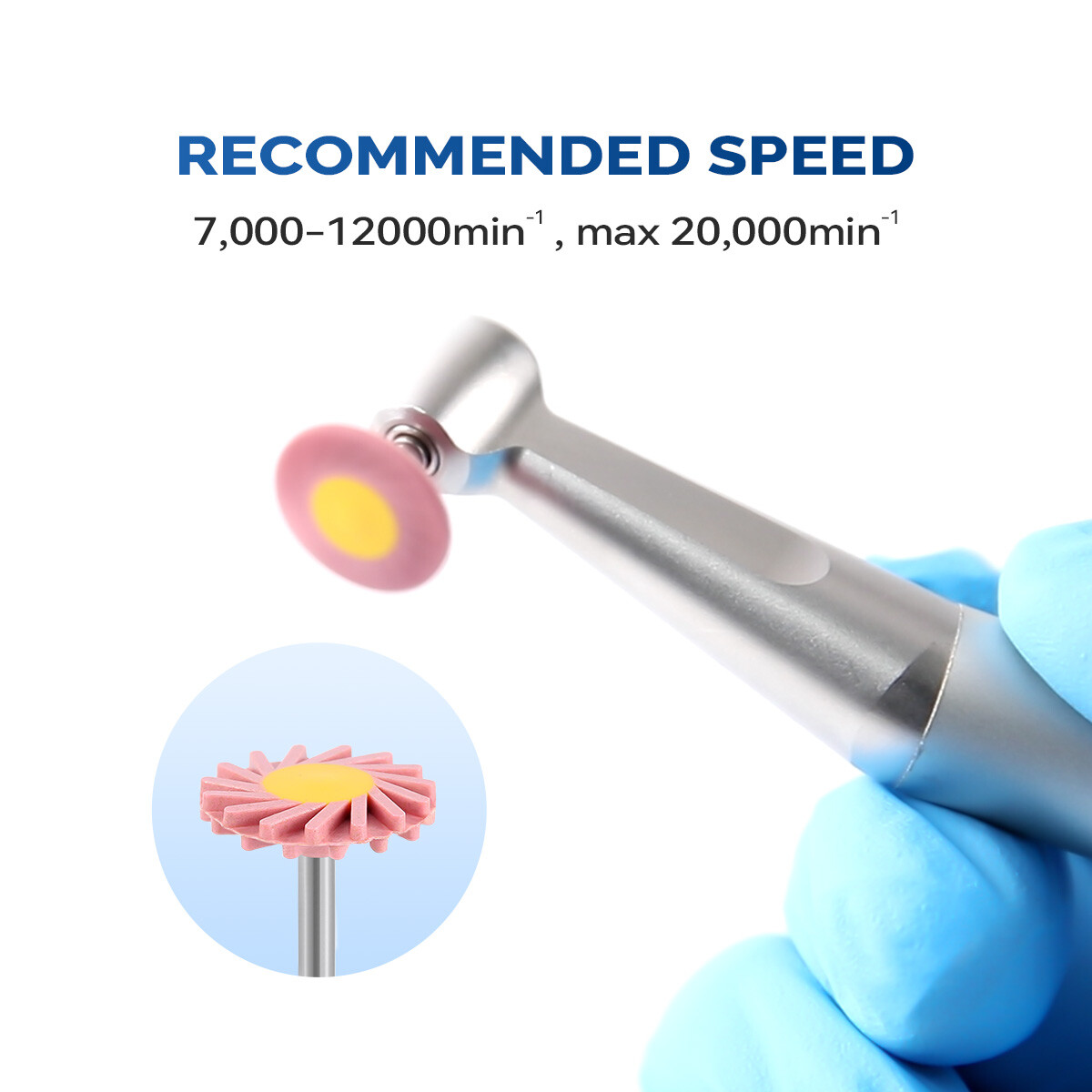Dental Zirconia Composite Polishing Kit Diamond Silicone Wheel Polishers Brushes