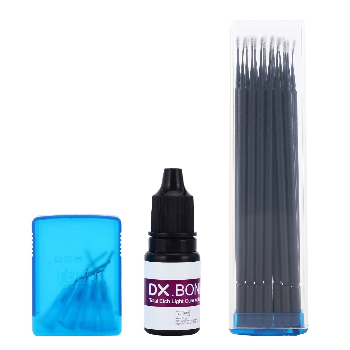 Dental Light Cure Composite Syringe Resin+Etching Gel+Etching Adhesive kit